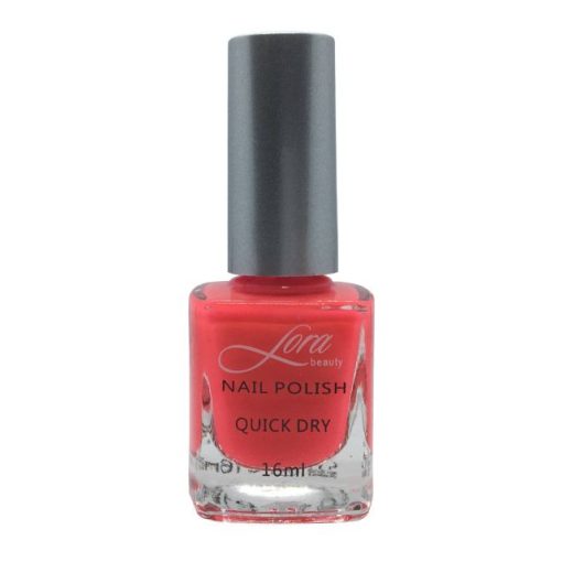Élénk piros Lora Beauty körömlakk (16 ml)
