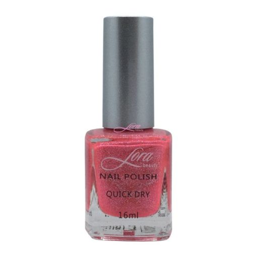 Csillogós-korall Lora Beauty körömlakk (16 ml)