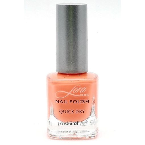 Sötét barackszín Lora Beauty körömlakk (16 ml)