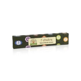 7 csakra füstölő, Namaste India (15g)