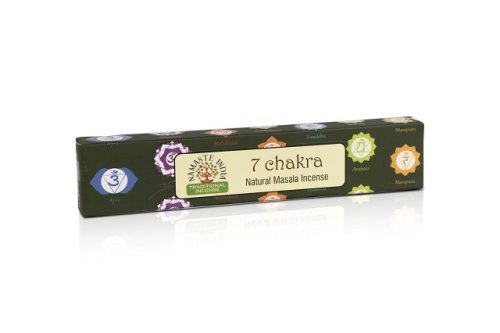 7 csakra füstölő, Namaste India (15g/cs)