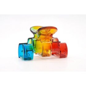Színes téglamintás karmos csat  (6cm)