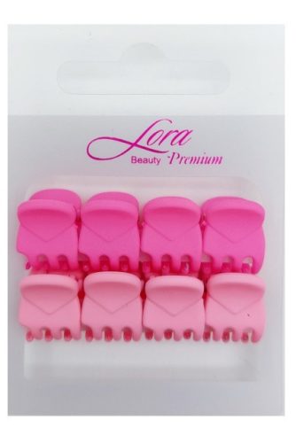 Rózsaszín-pink karmos csat csomag (8db, 1cm)