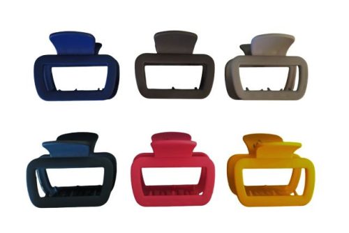 Íves színes karmos csat (5cm)