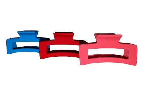 Színes téglalapos karmos csat (8cm)
