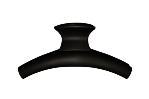 Matt fekete nyeles-íves karmos csat (9cm)