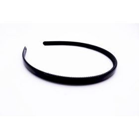 Fekete fényes hajráf (0,8 cm)