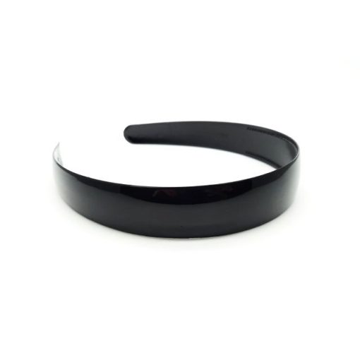 Hajráf fekete fényes (2,5 cm)