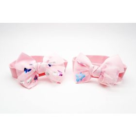 Rózsaszín masnis gyerek hajpánt