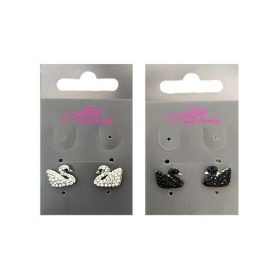 Köves hattyú fülbevaló