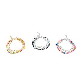 Karkötő lánccal, színes