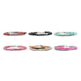 Színes két soros karkötő (6 design)