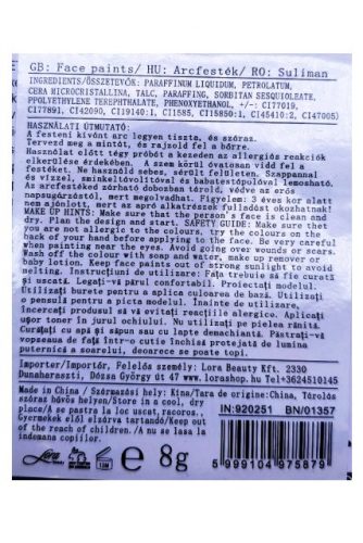 Fehér arcfesték (1 részes)