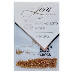 Arany színű körömdísz, mini (1440db)