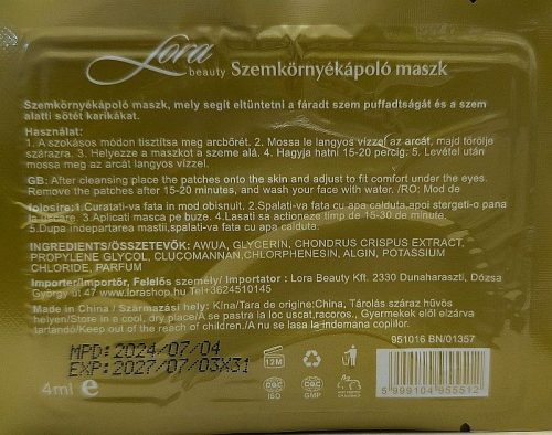 Szemkörnyékápoló maszk (4ml)